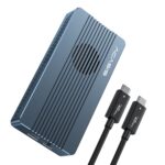 ACASIS 40Gbps M.2 NVMe SSD Enclosure with Built-in Cooling Fan, Tool Free Installation, TBU 405 Pro for M1 M2 Pro/Max, Compatible with USB4/3.2/3.1/3.0/2.0 (Dark Gray) - Image 2