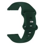 ACM Watch Strap Silicone Belt 20mm compatible with Samsung Galaxy Watch Active 2 44mm Smartwatch Sports Dual Closure Band Dark Green - Image 2