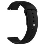 ACM Watch Strap Silicone Belt 22mm compatible with Noise Colorfit Quad Call Smartwatch Sports Band Black - Image 2