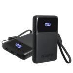 AGARO Ignite 10000 mAh Compact Power Bank, 45W Quick Charging for Smartphones, Portable, USB A & PD Output, USB C Input, Superfast Charge Technology for Android, iPhones, Tablets & Headphones - Image 2