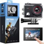 AKASO EK7000 Pro 4k30fps WiFi Action Camera for Photo and Video with Touch Screen EIS 131ft Waterproof Underwater Vlogging Camera, Remote Control 5X Zoom with Helmet Accessories Kit (Standalone) - Image 2