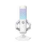 ASUS ROG Carnyx USB Gaming Microphone (25mm Condenser Capsule, 192kHz/24-bit, Cardioid, high-Pass Filter, Built-in pop Filter, Metal Shock Mount, one-Touch Mute, Aura Sync RGB)- Moonlight White - Image 2