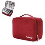 Aavjo Electronics Cosmetics Travel Organizer, Portable Bag for Accessories like Cables, Gadget Storage, Power Bank, Phone Charger, Universal Cable Storage Bag for Office and Home (Red) - Image 2