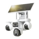 Active Pixel 4G Solar Powered 4MP CCTV 10X Zoom, Triple Camera | PTZ 360° Wireless Outdoor Security Camera | Motion Detection, SIM Card Slot, 2-Way Audio, IP66 Waterproof (Solar 4 Camera) - Image 2