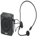 Ahuja NBA-15 Portable Rechargeable Speaker with 1 No Neckband Microphone, Black, 340GMS - Image 2