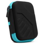 AirCase 2.5 Inch External Hard Drive Case with Shockproof EVA Hardshell & Soft Lining | Travel Organizer Pouch with Mesh Pocket, Zipper Closure for HDD/SSD, Earphones, Cable, Charger & Gadgets(Black) - Image 2