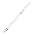 Amazon Basics Capacitive Stylus Pen for Android & iOS All Touchscreen Devices | Fine Point Disc Tip|Lightweight Metal Body with Magnetic Cover - White - Image 2