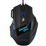 Ambrane Trone Wired Gaming Mouse with 7 Programmable Buttons, 3-Speed Customizable 3600 DPI, Comfortable Grip, Breathing LED Lighting, Fast Response Time, 1.5m Long USB Cable, Lightweight (Black) - Image 2