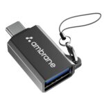 Ambrane USB 3.0 to Type C OTG Adapter, with Thunderbolt to USB to Adapter, 10Gbps High Speed Data Transfer, Compatible with for All Type C Devices Smartphone, Laptops, Tablets, Chargers, MacBook - Image 2
