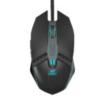 Ant Esports GM50 USB Optical Gaming Wired Mouse I 3600 DPI I Multicolour LED Lights I Ergonomic Design I Braided Cable - Black - Image 2