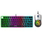 Ant Esports Thunder10, 60% Wired Mechanical Gaming Keyboard Mouse Combo, Anti-Ghosting Red Switch RGB Backlit Keyboard,5 Programable Buttons 3200DPI RGB Weight Honeycomb Mouse PC MAC_Carbon Black - Image 2