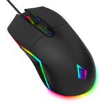 Archer Tech Lab Wired Gaming Mouse, 8000 DPI Adjustable Gaming Sensor, 7 Programmable Buttons, HUYU Switches, 6 Modes RGB Backlit, Ergonomic USB Mouse for PC, Laptop, Windows, Mac (Recurve 500-Black) - Image 2