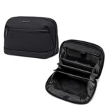 Arctic Hunter Tech Cable Organizer for Travel Hard Drive Gadget Organizer Bag for Charger & Wire Electronics & Power Bank, Multi-Pocket Travel Pouch Storage Bag Handbag for Men Women, Black - Image 2