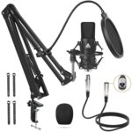 Audio Array AM-C2 XLR Condenser Microphone Kit | Boom Arm, 2M Cable, Pop Filter & Mic Cover | Compatible with Audio Interface, Mixer & preamp | Recording, Podcasting, Streaming, Home Studio (Black) - Image 2