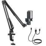 Audio Array AM-C40 Large Diaphragm USB Condenser Microphone Kit | Boom Arm & Pop-Filter | 96kHz/24bit No Latency Headphone Monitoring with Mute & Volume Control Knob | Singing, Podcasting & Streaming - Image 2