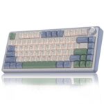 Aula F75 75% Wireless Mechanical Keyboard | Hot Swappable | Pre-lubed Linear Switches | RGB Backlit | 2.4GHz/Type-C/Bluetooth Gaming Keyboard (Cedar Green, Reaper Switch) - Image 2