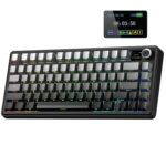 Aula F75 MAX Side-Engraved Keycaps 3 in 1 Mechanical Gaming Keyboard in 75% Layout with TFT Screen and Knob, Hot Swappable, RGB Backlight, for PC/Mac/Linux | Gradient Gray, Reaper Switch (F75MaxGrR) - Image 2