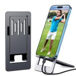 AutoStory Universal Mobile Stand for Desk, Foldable Metal Adjustable Phone Stand for Desk Smart Gadgets, Mobile Holder for Home Compatible with iPhone 16/15/14 Pro Max & Galaxy S25/S24/S23 Smartphones - Image 2
