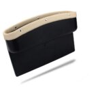 Automaze Car Seat Storage Pockets Box Pu Leather Seat Gap Filler Organiser For Car Interior & Keys, Cards, Phone Coins Etc (Beige), Automobiles - Image 2