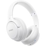 BERIBES Bluetooth Headphones Over-Ear with Hybrid Active Noise Cancelling 65h Playtime Hours Over Ear Headphones with Microphone, Hi-Res Audio, Deep Bass, Quick Charge for Travel (White) - Image 2