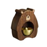 BNF® Wooden Doorbell Creative Magnetic Door Bell for Backyard Restaurant Wardrobe Walnut Wood-Home & Kitchen-Home Improvement-Electrical-Door Chimes & Bells-Video Doorbells - Image 2