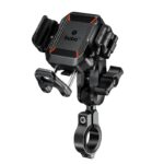 BOBO BM22H PRO Handlebar Mount Anti-Vibration Anti-Theft Waterproof Bike/Motorcycle/Scooter Mobile Phone Holder Mount Ideal for Maps and GPS Navigation (Black) - Image 2