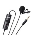 BOYA ByM1 Auxiliary Omnidirectional Lavalier Condenser Microphone with 20ft Audio Cable (Black) - Image 2