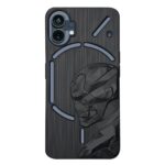 Back Case for Nothing Phone 1 | 3D Face Case | Shockproof Cover | Black - Image 2