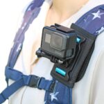 Backpack Shoulder Strap Mount Camera with Adjustable Shoulder Pad and 360 Degree Rotating Base, Bag Belt Holder Clip Compatible with GoPro Hero 13/12/11/9/8, DJI Action 6/5 Pro/4, AKASO and More - Image 2