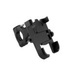 Bike Mobile Stand | Full Metal (Aluminium Alloy)- Handle Bar | 360° Rotation | Anti-Vibration Clamp | Fits 4.7″–7.2″ Phones (Black) - Image 2