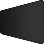 Black Rubber Desk Mat 70 x 30 cm, Non-Slip Extended Mouse Pad, Waterproof Desk Protector for Office, Gaming and Home Workspace - Image 2