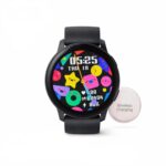 Bluetooth Smartwatch for Men & Women, Full Touch Display, Fitness & Health Tracker, Heart Rate Monitor, Wireless Charging, Black - Image 2