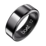 Boat SmartRing Active Plus, Auto HR, Sleep, SpO2, Stress & Skin Temperature Monitor, Stainless-Steel Build, 5 ATM, Weighs Only 5 gm, Portable Charging Case, Smart Ring for Men (12, Midnight Black) - Image 2