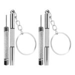 Brain Freezer Pack Of 2 Tool 3 in 1 Mini Stainless Steel Keychain Eyeglass Repair kit - 3 Pack for Optical/Glasses/Eyeglass Frames/Sunglasses/Jewellery/Watches Fix Glasses, Change Watch, Laptop - Image 2