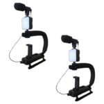 Buy ONE GET ONE AY-49U U Shaped Video Making Handheld Stabilizer Kit Camera Gimbal for Outdoor Videography Portable Video Camera Accessories C Shape Stabilizer for DSLR Mobile Phones - Image 2