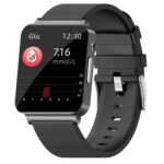 CALMORA Smart Watch with Blood Glucose Monitor, Heart Rate, SpO2 and ECG Tracking, 1.3-Inch Touch Display, Black Silicone Band, Waterproof Fitness Tracker - Image 2