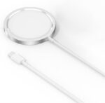 COVERLY Mag-Safe Magnetic Wireless Charger 15W for iPhone 14, 14 Plus, 14 Pro, 14 Pro Max, iPhone 13, 13 Pro Max, 13 Mini, 12, 12 Pro Max,Airpods 2, 3, Pro2, & All Qi-Enabled Devices (White) - Image 2