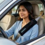 Car Seat Belt Shoulder Pads (Pack of 2) Car Safety Belt Soft Pad Cover for Comfortable Driving, Universal Fit for All Cars and Back Pack (Black, 12 Inch Length) - Image 2