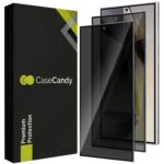 Casecandy® - [Pack 2 Privacy Tempered Glass Screen Protector for Samsung S24 Ultra | Privacy Tempered Glass Guard Samsung S24 Ultra – HD/Fingerprint Working - Image 2