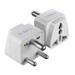 Ceptics Canada to India Converter Plug, World (USA, UK, China & More) Australia to India Plug Converter - Type D USA India Adapter - CE - RoHS - (White) - 2 Pack - Image 2