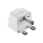 Ceptics India to UK, UAE, Hong Kong & More (Type G) Travel Adapter Plug - CE Certified - Rohs Compliant (GP-7) (Component), White - Image 2