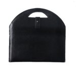 Chalk Factory Full Grain Leather Portable Sleeve/ Bag/ Slipcase for Dell Inspiron 5558 15.6-inch Laptop #OR (Black) - Image 2