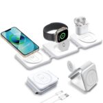 ChargeWave 3-in-1 Wireless Charger for iPhone 17/16/15/14/13/12 Series | 20W MagSafe Compatible Magnetic Foldable Wireless Charging Station for Apple iPhone, Watch & AirPods - Image 2