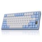 Chilkey ND75 LP Low Profile Aluminum Mechanical Keyboard, 75 Percent Wireless Gaming Keyboard w/Screen, Tri-Mode, Quick Disassembly, RGB Backlit Keyboard for Laptop Office PC (Blue) - Image 2