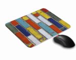 Colorful Bricks Designer Mousepad for Laptop/Computer (Gaming Mouse Pad | Ultra Slim | Size : 21.5 X 18 c.m ) - Image 2