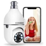 Conbre BulbXR 2MP Full HD Indoor Wireless WiFi CCTV Security Camera | Motion Tracking | Two Way Talk | Colored Night Vision | Support Upto 128GB SD Card | Includes Indian Holder - Image 2