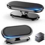 Coolpow 2-Pack Magnetic Phone Holder for Car, Super Strong Magnet, 4 Metal Plates, 360° Rotation, Universal Dash Adhesive Car Mount, Compatible with All Phones - Image 2