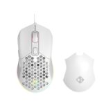 Cosmic Byte Firestorm RGB Wired Gaming Mouse, 67 Grams, 12400DPI, 1000Hz Polling, Pixart 3327 Sensor, 10M Switches, Paracord Cable, Software Support Upgraded PTFE Feet (White) - Image 2
