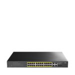 Cudy 24-Port Gigabit Light Managed PoE+ Switch with 2 GbE and 2 Combo Ports, 300W, 24 100/1000Mbps PoE+ Ports, Web Management, 802.3at/af, VLAN Mode, 19-inch Rackmount | GS1028EPS2 - Image 2