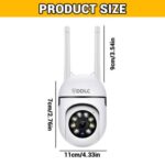 DDLC Full HD Wi-fi Wireless IP CCTV Security Camera Light Vision, Night Vision Remote Indoor 1080p V380 Pro App 360 Degree Watch Live Streaming Mini Dome PTZ Camera (mini ptz) - Image 2
